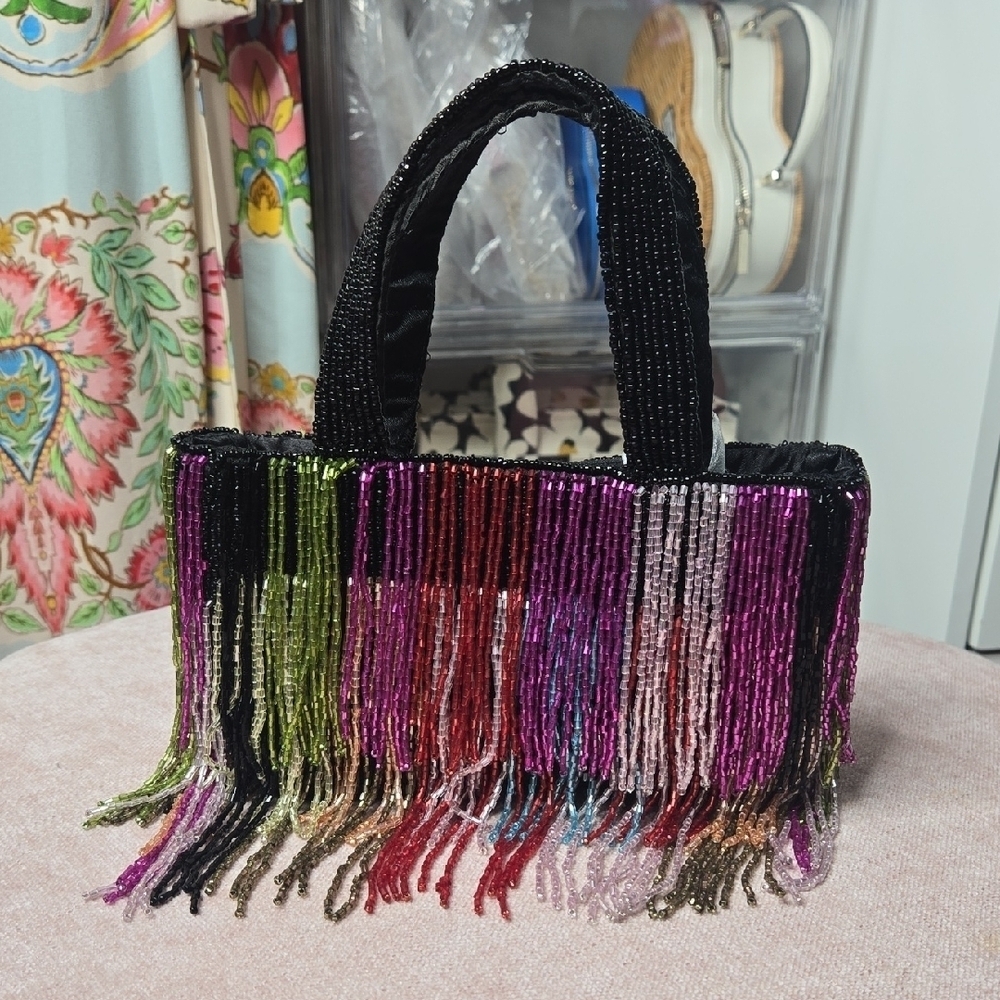 NWT India Beaded Bag